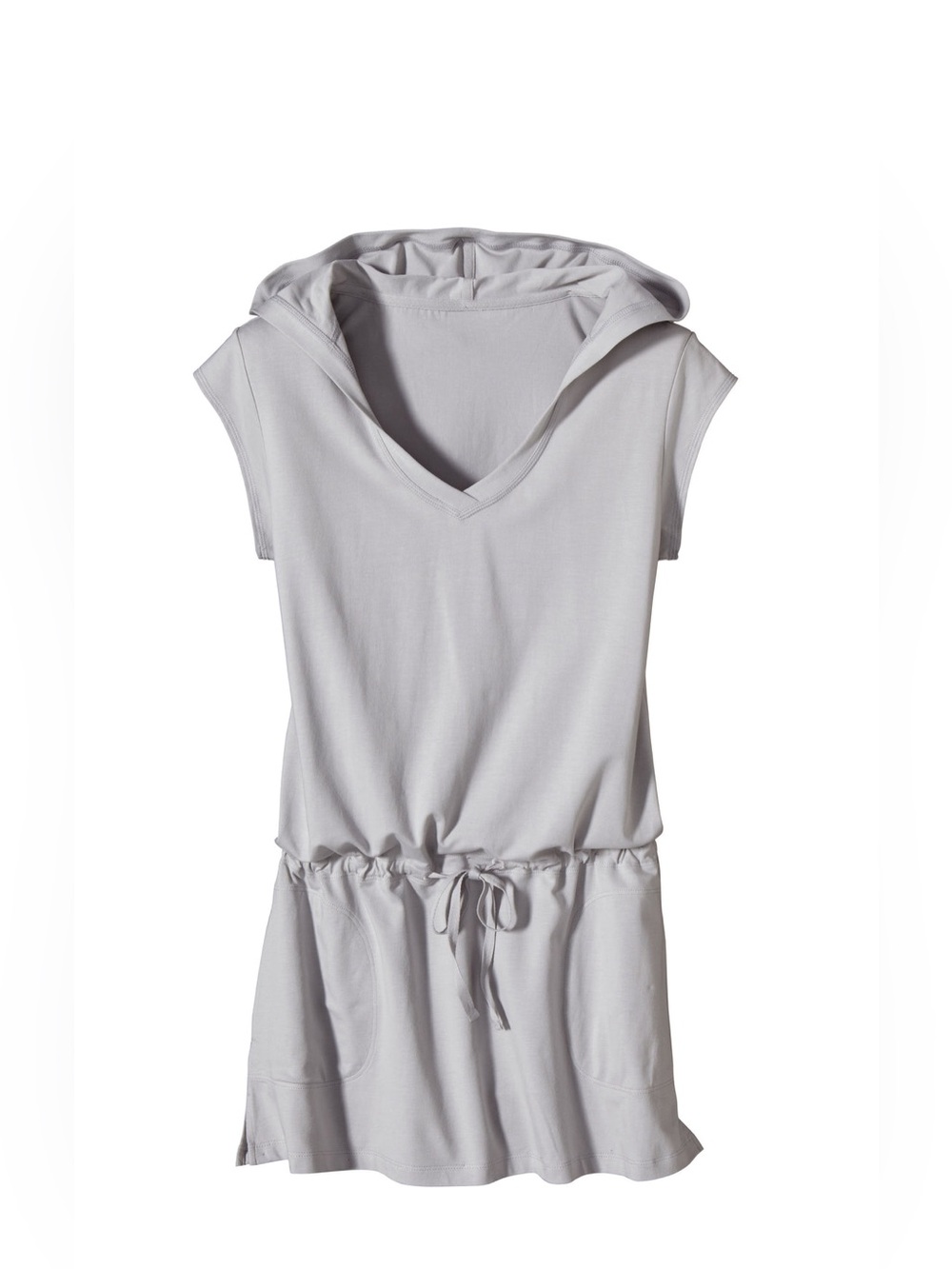 Patagonia Short Sleeved After-Sun Hoody Dress in Gray Size Large